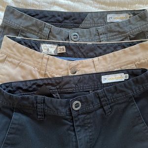 3 pairs 29 waist Volcom pants